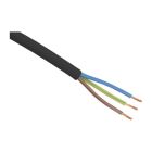 20 meter Huishoudsnoer VMVL 3 x 1.0 mm, Zwart