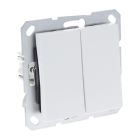 Q-Link S-Line Schakelaar Inbouw Wissel/Wissel, Polarwit