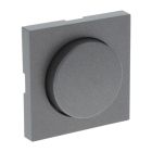 Q-Link S-Line Centraalplaat met Knop Dimmer, Zwart/antraciet