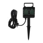 Exin 2-voudige prikcontactdoos met randaarde, 3m