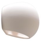 Moderne up down wandlamp Lisandra, wit, keramiek