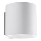 Witte up down wandlamp Amely, aluminium