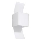 Witte up down wandlamp Jimmy, glas
