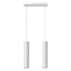 Witte hanglamp Harley, aluminium, 2L