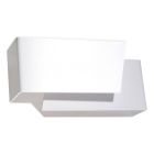 Moderne up down wandlamp Khaled, wit, aluminium