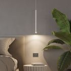 Moderne hanglamp Hillary, wit, aluminium