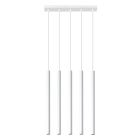 Moderne hanglamp Hillary, wit, aluminium, 5L