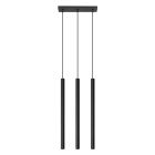 Moderne hanglamp Hillary, zwart, aluminium, 3L