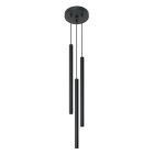 Moderne hanglamp Hillary, zwart, aluminium, 3L