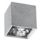 Betonnen opbouwspot Eugene, grijs