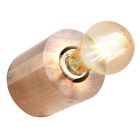 Landelijke wandspot Anela, bruin, hout