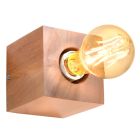 Landelijke wandspot Anniko, bruin, hout