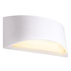 Moderne up down wandlamp Leticia, wit, keramiek