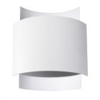 Moderne up down wandlamp Julissa, wit, aluminium