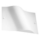 Witte wandlamp Marlon, glas