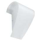 Witte wandlamp Matias, glas