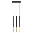 Moderne hanglamp Ilonca, goud, aluminium, 3L