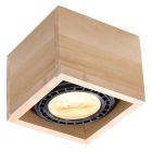 Landelijke opbouwspot Alfons, bruin, hout