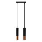 Moderne hanglamp Hediye, koper, aluminium, 2L