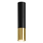 Moderne opbouwspot Hediye, goud, aluminium