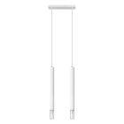 Moderne hanglamp Ishani, wit, staal, 2L