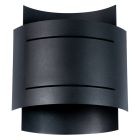 Moderne up down wandlamp Karwan, zwart, aluminium