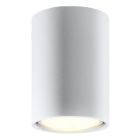 Witte opbouwspot Harley, aluminium, 10 cm