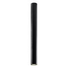 Zwarte opbouwspot Harley, aluminium, 60 cm