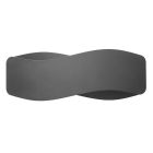 Moderne up down wandlamp Keely, zwart, aluminium