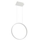 Moderne hanglamp Ringo, wit, aluminium, 30w, 3000K
