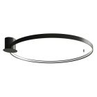 Moderne plafonnière Ringo, zwart, aluminium, 70w, 3000K