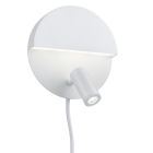 Witte wandlamp design, Solo, 6W, 3000K LED, met schakelaar