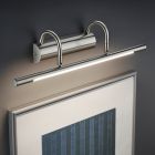 Nikkelen schilderijverlichting klassiek, Marino, 8W, 3000K LED