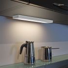 Langwerpige, witte keukenkastverlichting Hazan