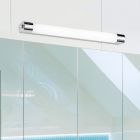 Chromen badkamer plafondlamp, Ottavia, 9W, 3000K LED, IP44, met schakelaar