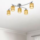 Zwarte plafonnière modern, Kyan