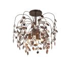 Vintage plafondlamp roestkleurig, Charlotte