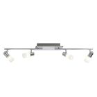 Grijze plafondspot glas, Morely, 4,3W, 3000K LED