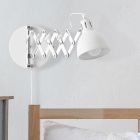 Chromen wandlamp industrieel, Yemaya, met schakelaar