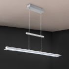 Nikkelen eettafel hanglamp modern, Port, 18W, warm tot koud wit verstelbare LED