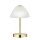 Nikkelen tafellamp modern, Aaron, 2,5W, 3000K LED, met schakelaar