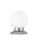 Nikkelen tafellamp modern, Nolan, 3W, 3000K LED, met schakelaar