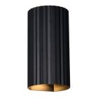 Zwarte up down wandlamp modern, Sieb