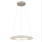 Nikkelen hanglamp modern, Jiry, 34W, white switch LED, 3-staps dimbaar