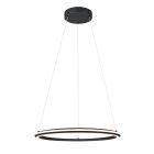 Zwarte hanglamp modern, Jiry, 48W, white switch LED, 3-staps dimbaar
