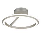 Nikkelen plafondlamp modern, Jiry, 34W, white switch LED, 3-staps dimbaar