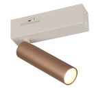 Bruine wandspot modern, Smail, 5,5W, white switch LED, 3-staps dimbaar