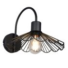 Zwarte wandlamp modern, Celso