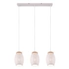 Witte hanglamp modern, Delana
