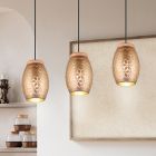 Taupe hanglamp modern, Delana